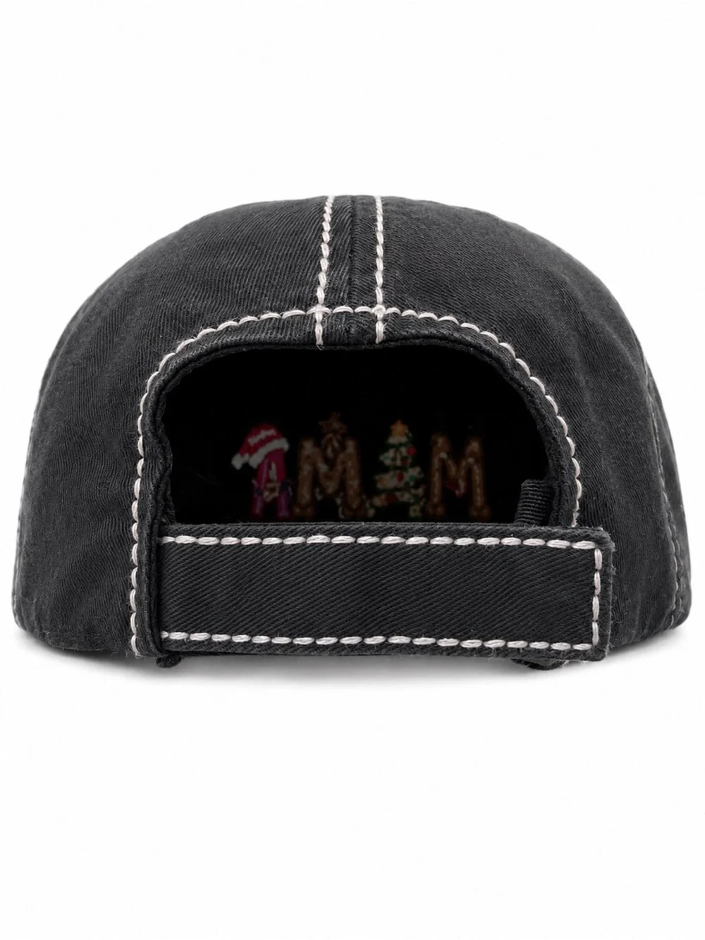 KBETHOS Vintage Mama Claus Distressed Festive Christmas Hat